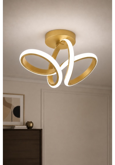 AvizeGO Sion Led Plafonyer Avize Beyaz Işık Eskitme
