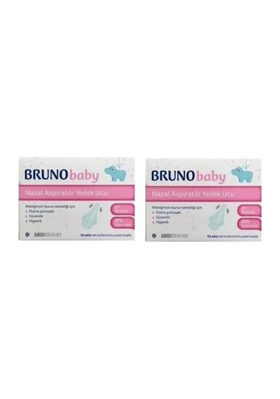 Bruno Baby Nazal Aspiratör Yedek Uç 10'Lu 2 Adet