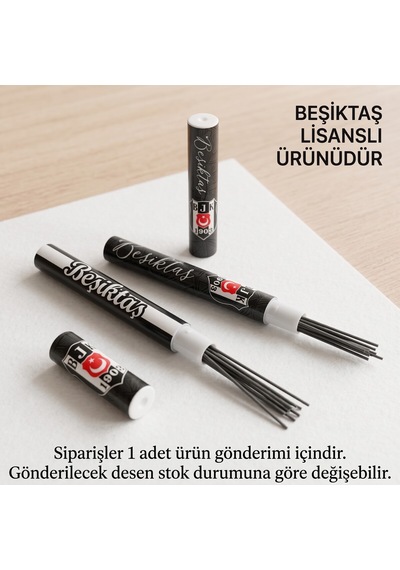 Bakgelal Beşiktaş Bjk Lisanslı Kalem Ucu Taraftar Temalı Yedek Grafit Uç Kutusu - 9007163564951