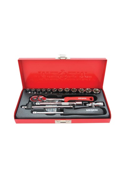 Meşem 17 Parça 1/4" Lokma Takımı Çantalı Meşem021