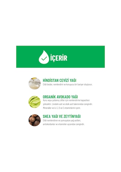 Siveno %100 Doğal El ve Vücut Kremi Hindistan Cevizi Avokado Yoğun Nemlendirici Onarıcı Vegan 50 ML