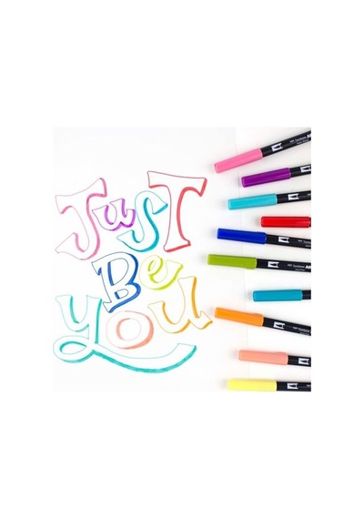 Tombow 10'Lu Retro Renkler Ab-T Dual Brush Pen G.Kalem Seti