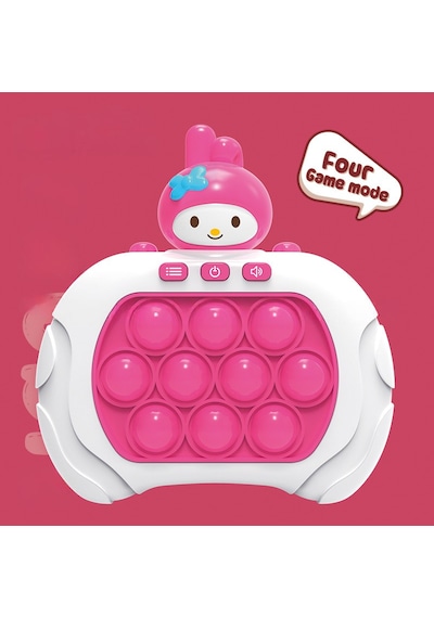 Sanrio Kuromi My Melody Figürlü Işıklı Müzikli Popit Eğitici Oyuncak Fast Push Elektronik Popit