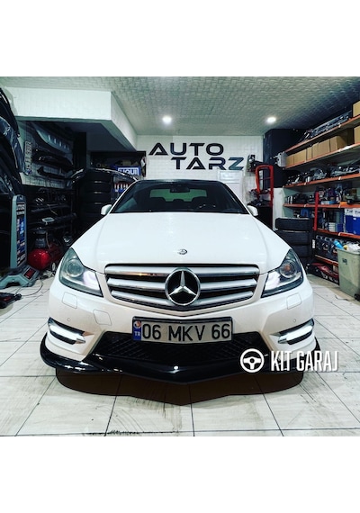 Kit Garaj W204 C180 Makyajlı Ön Ek Plastik Boyalı