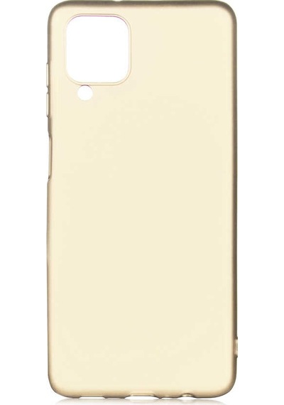 Samsung Uyumlu Galaxy A12 Kılıf Zore Premier Silikon Kapak Gold