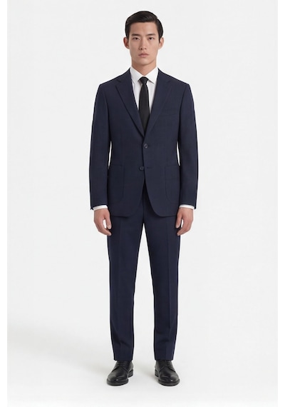 Sabri Özel Lacivert Slim Fit 6 Drop Mono Yaka Viskon Tam Astarlı Takım Elbise Açık Lacivert Sabri Özel Lacivert Slim Fit 6 Drop Mono Yaka Viskon Tam Astarlı Takım Elbise Açık Lacivert