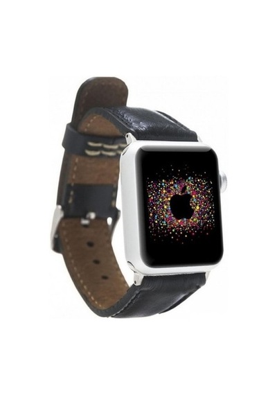 Bouletta Apple Watch Uyumlu Deri Kordon 42-44-45Mm Rst1 Siyah