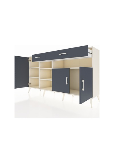 Hyperion Konsol 5 Raflı 2 Çekmeceli 3 Kapaklı 176x44x99 Aytaşı-antrasit Aytası/antrasıt - Aytası Hyperion Konsol 5 Raflı 2 Çekmeceli 3 Kapaklı 176x44x99 Aytaşı-antrasit Aytası/antrasıt - Aytası