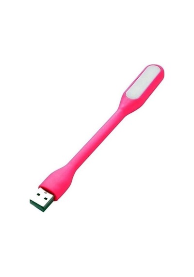 Esnek Ayarlanabilir Taşıması Kolay Laptop Ve Powerbank Uyumlu Usb Kitap Okuma Çalışma Gece Lambası Pembe Pembe