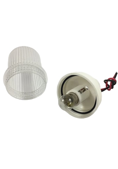 2'li Tekne Tepe Lambası. Boru Başlı Model. Ampul. 22mm Boru