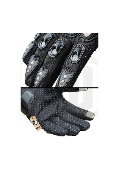 Biker Tam Parmak Korumalı Ve Nefes Alabilen Telefon Uyumlu Motorcu & Bisiklet Eldiveni Pro Spor Eldiveni