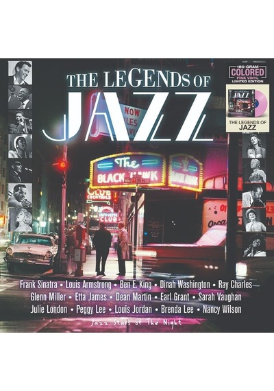 The Legends Of Jazz Pembe Renkli Plak Vinyl Lp Frank Sinatra, Louis Armstrong, Ray Charles, Etta James Ve Daha Fazlası