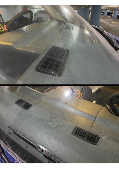 Kushkafa Vw Transporter T4 Ön Cam Buğu Izgarası Sağ Sol Takım Ön Cam Kalorifer Menfezi 701819071 / 701819072 Siyah