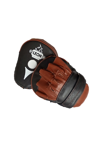 Aksaspor Leon Ultimate Hakiki Deri Boks Ve Kick Boks El Lapası Ellik Kahve