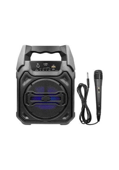 Karaoke Mikrofonlu Fm Radyolu Bluetooth Hoparlör Yüksek Ses Kaliteli