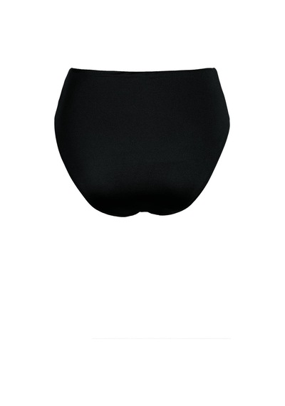 Endeep Kadın High Leg Yüksek Bel Siyah Bikini Altı-siyah Siyah