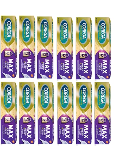 Corega Maksimum Güç Tat İçermez Diş Protez Yapıştırıcı Krem 12 x 40 G
