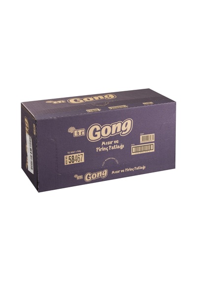 Eti Gong 16x64g Patlamış Mısır Ve Pirinç Patlağı Pratik Atıştırmalık 2'li Ekonomik Paket - 2 Ad Tarı