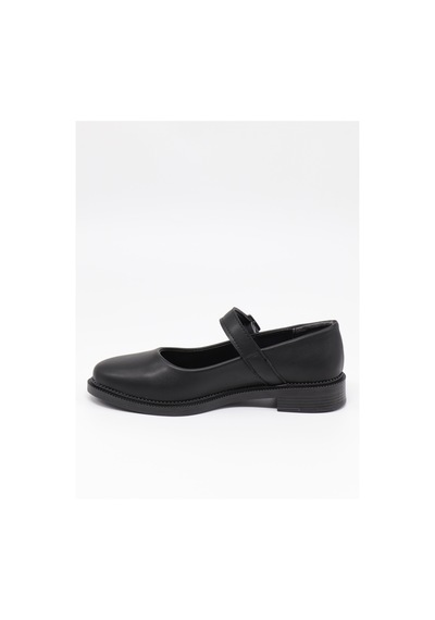 Nesilshoes Nesil Shoes Süha 250 Siyah Tokalı Balerin Kadın Babet
