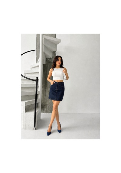 Kene Jeans Lacivert Kısa/mini Denim Kot Etek Lacivert