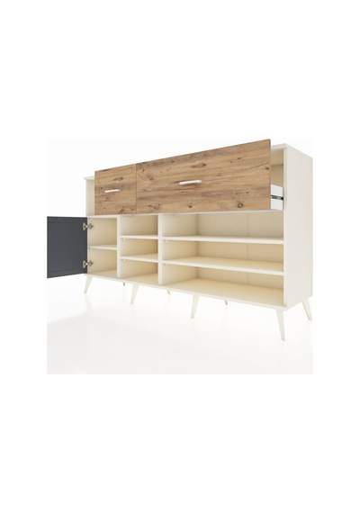 Kronos Konsol 6 Raflı 2 Çekmeceli Tek Kapaklı 176x59x99 Aytaşı-a Aytaşı-antrasit/çam Kronos Konsol 6 Raflı 2 Çekmeceli Tek Kapaklı 176x59x99 Aytaşı-a Aytaşı-antrasit/çam
