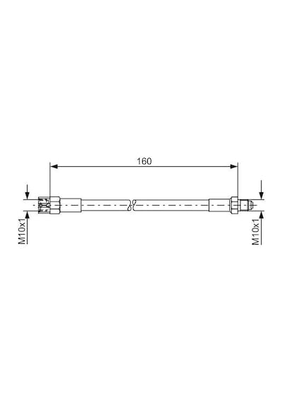 Bosch 1987476230 Arka Fren Hortumu Transporter T4 91 04