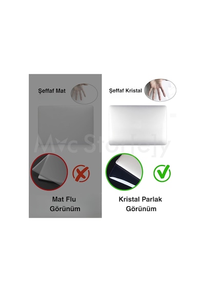 Macbook Pro 14.2 İnç Kılıf A2442 A2779 A2918 A2992 A3112 A3401 A3185 A3434 A3426 A3427 Uyumlu Kristal Parlak Şeffaf Sert Kapak Hard Case İnce Koruyucu Şeffaf Belirtilmemiş