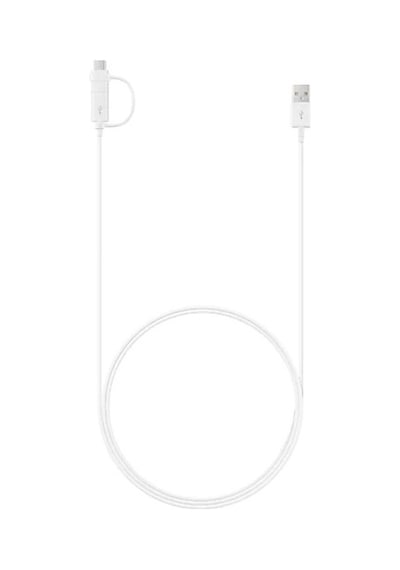 Samsung Uyumlu EP-DG930DWEGWW Micro USB & Type-C Şarj Kablosu 1.5 M Beyaz