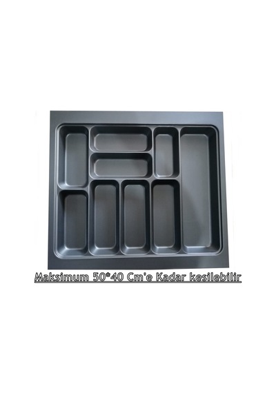 Cutlery 56x49 Antrasit Çekmece Içi Kaşıklık 1.kalite-maket