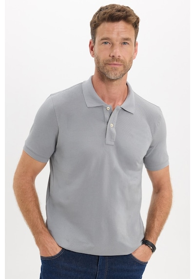 Tudors Erkek Slim Fit Dar Kesim Premium Seri %100 Pamuk Yumuşak Dokulu Merserize Gri Polo Yaka Tişört-51560 Tudors Erkek Slim Fit Dar Kesim Premium Seri %100 Pamuk Yumuşak Dokulu Merserize Gri Polo Yaka Tişört-51560