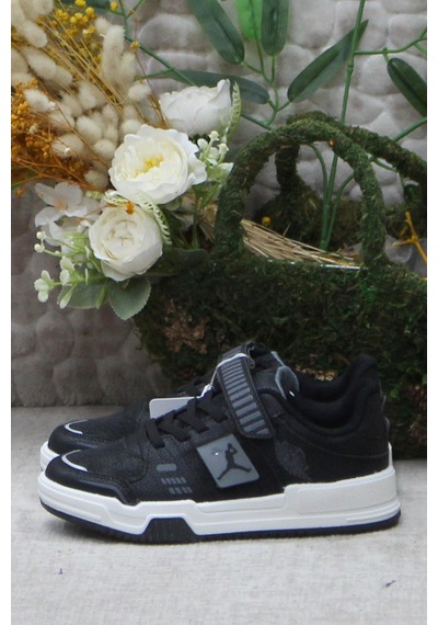 Fort Cool King Kısa Siyah Rahat Sneaker Çocuk Ayakkabı 001