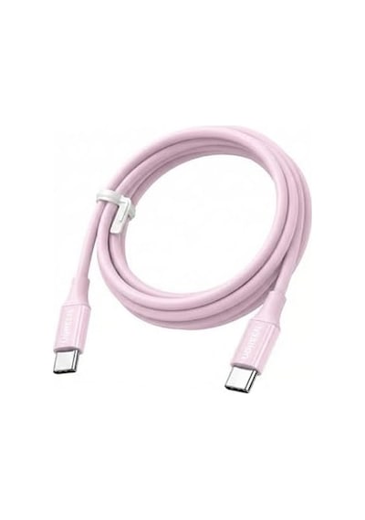 Usb-c 60w 3a Qc Pd Hızlı Şarj Kablosu, 1 Metre, Pembe, 65124