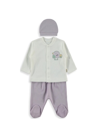 Bebbek Cute Parrot Zıbın Setleri - Lila Mor
