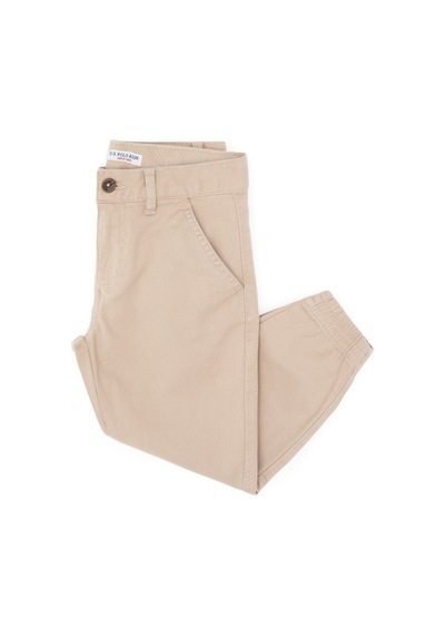 U.s. Polo Assn. Erkek Çocuk Koyu Bej Pantolon Kanvas-chino 50317270-vr088 Koyu Bej