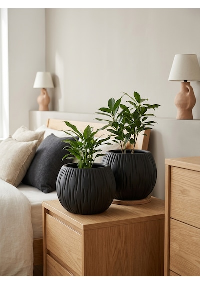 Kaveld Stone Calm El Yapımı Dekoratif Seramik Görünümlü Saksı Çizgi Kabartmalı Minimalist Iç Mekan Saksısı Salon Balkon Ofis Çiçeklik Ev Dekoru Siyah Kaveld Stone Calm El Yapımı Dekoratif Seramik Görünümlü Saksı Çizgi Kabartmalı Minimalist Iç Mekan Saksısı Salon Balkon Ofis Çiçeklik Ev Dekoru Siyah