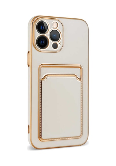 Apple Uyumlu iPhone 12 Pro Kılıf Zore Bark Kartlıklı Kapak Mavi
