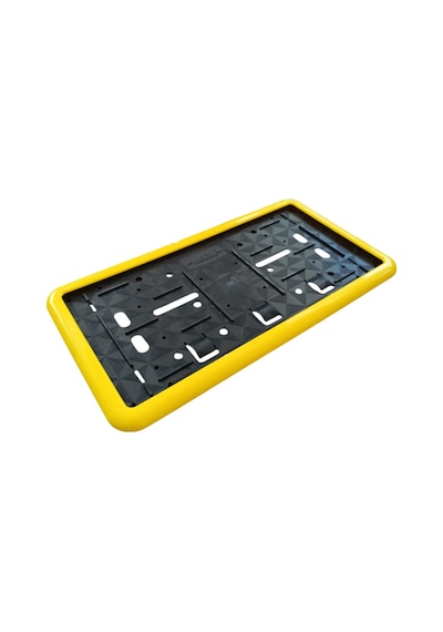Çerçeveli Dikdörtgen Plakalık Plaka Altlığı Sarı 32x17cm 1 Adet