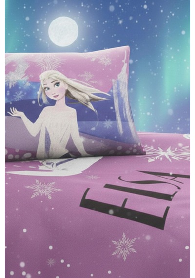 Özdilek Frozen Snow Disney Lisanslı Lastikli Fitted Çarşaf Çocuk Nevresim Takımı Tek Kişilik - Krem Krem
