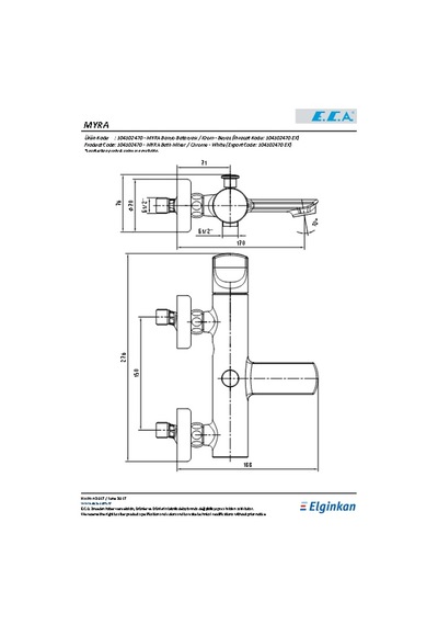 Eca Myra Banyo Bataryası - Beyaz