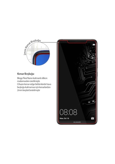 Blogy Flexi Nano Mate 10 Pro İle Uyumlu Ekran Koruyucu