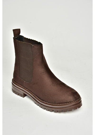 Fox Shoes T726923702 Klasik Kadıın Bot -  Kahverengi Süet Kahverengi