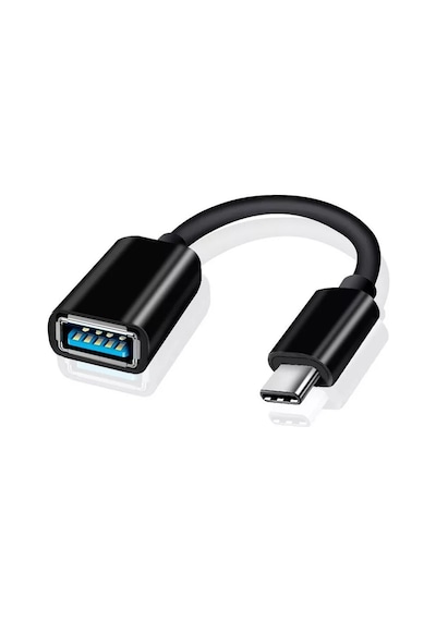 Otg Type C To Usb Çevirici & Dönüştürücü Adaptör Kablolu Otg