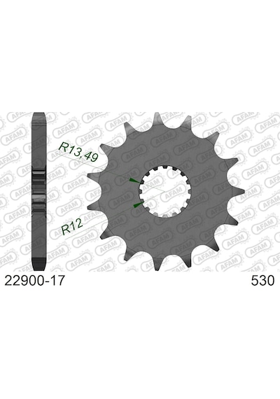 Afam Suzukı Gsx-r 1000 09-16 Abs Çelik Ön Dişli 530