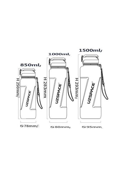 Uzpace 6056 Trıtan Matara 850 Ml Yeşil