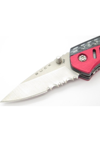Buck 760rdx Summit Red Serrate Kamp Çakı Kırmızı