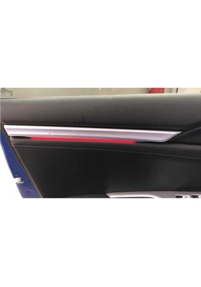 Autogp Honda Civic Fc5 Uyumlu Kapı İç Çıtası Ambiyans Kırmızı 2 Parça 2016+ Cm2012fc5kca2