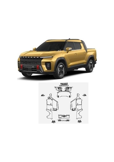 Musso Ev Özel 210 Mikron Premium Tpu Ppf Film Kaplama