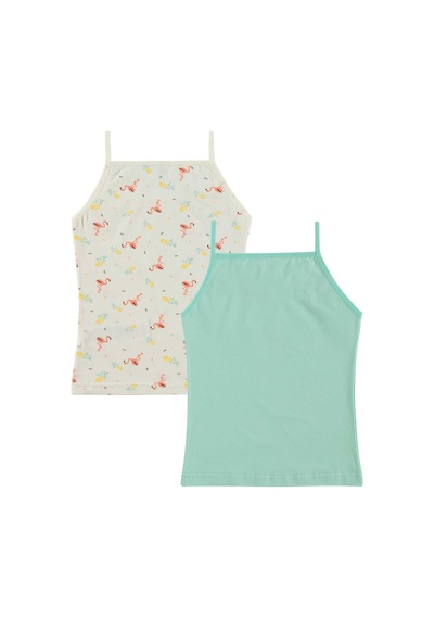 Civil Girls Flamingo 2-12 Yaş Kız Çocuk 2'li Atlet Standart