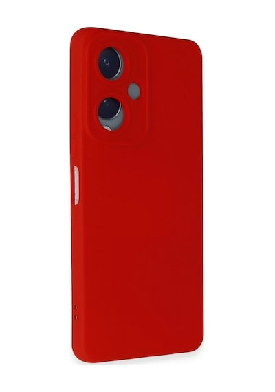 Vivo Y17s Uyumlu Kılıf Nano İçi Kadife Silikon - Kırmızı
