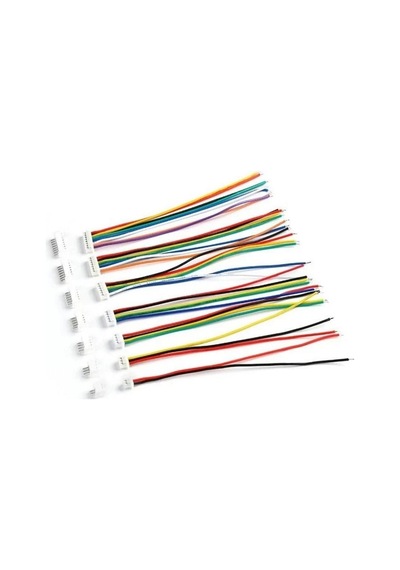 Sanec 1,25mm Jst 10 Pin Kablolu Konnektör Takım 180d Erkek -20cm - Çift Taraflı